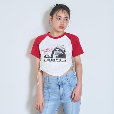 【LTXC】【吸水速幹/清爽】拼色插肩袖T恤