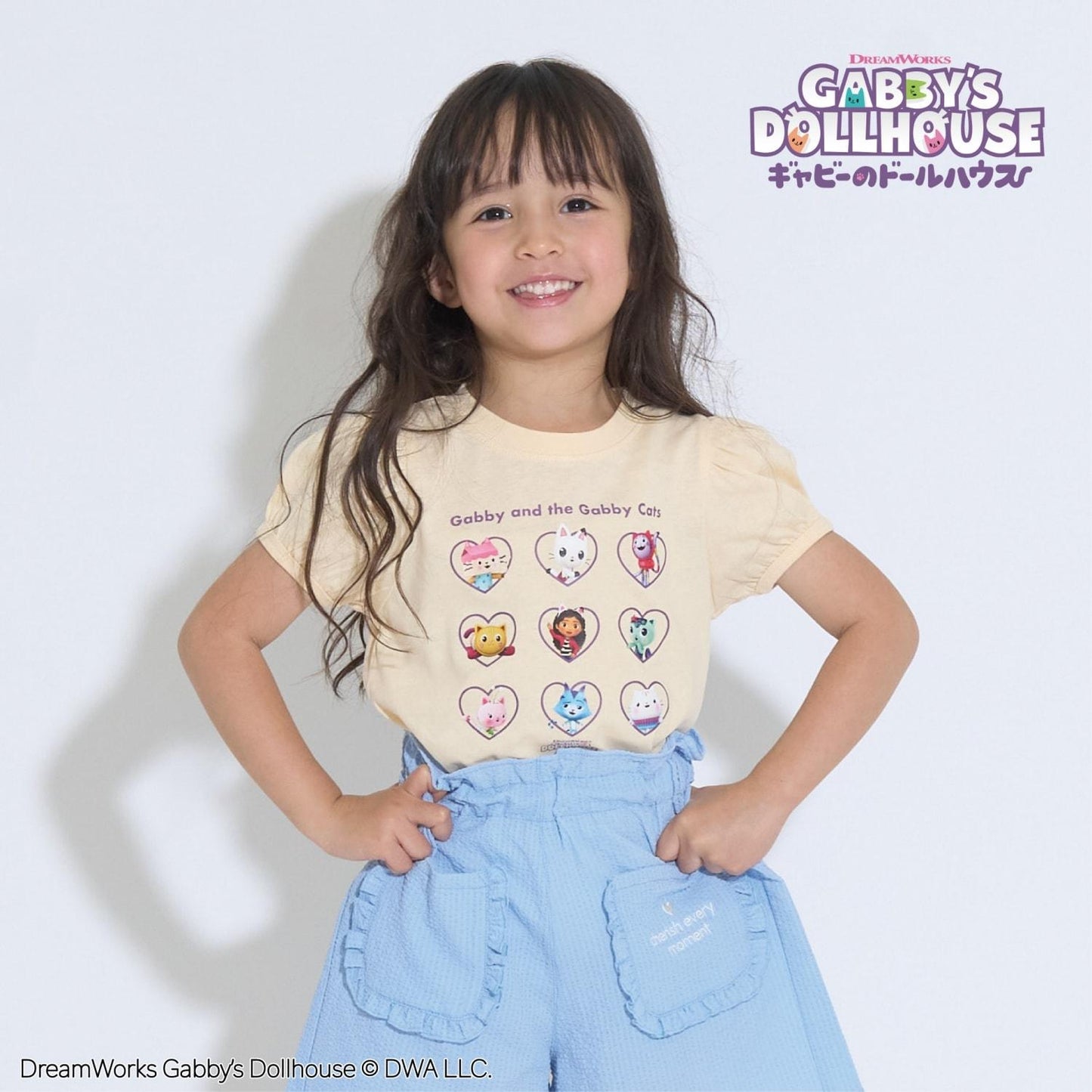 【Gabby’s Dollhouse】【軟棉】泡泡袖印花T恤