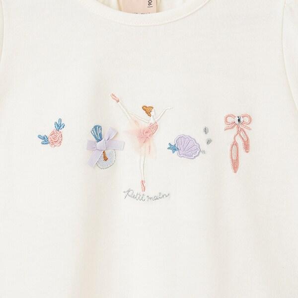 【接觸冷感】芭蕾元素T恤