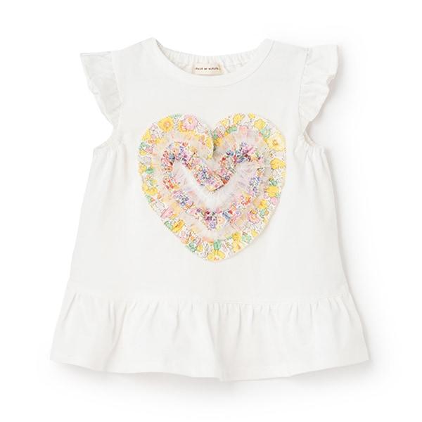 荷葉邊愛心無袖T恤