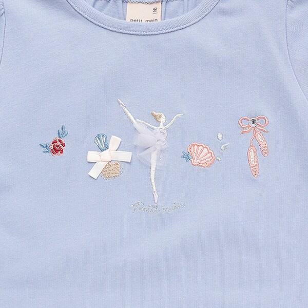 【接觸冷感】芭蕾元素T恤