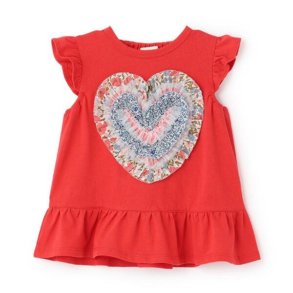 荷葉邊愛心無袖T恤