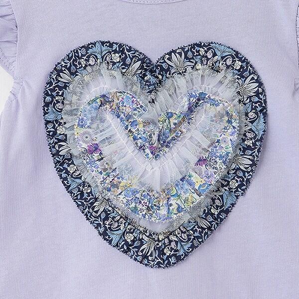 荷葉邊愛心無袖T恤