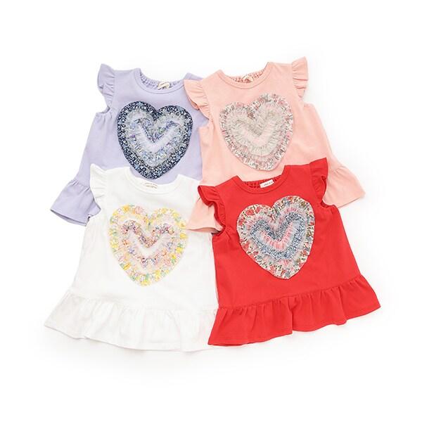 荷葉邊愛心無袖T恤