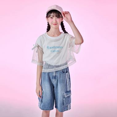 蕾絲拼接中褲
