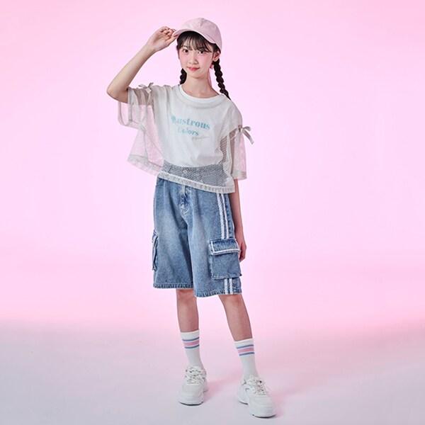 蕾絲拼接中褲