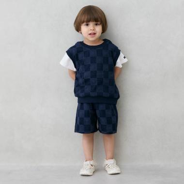 方形刺繡中褲