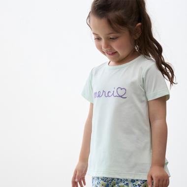 【水陸兩用】LOGO刺繡T恤(兒童尺碼)