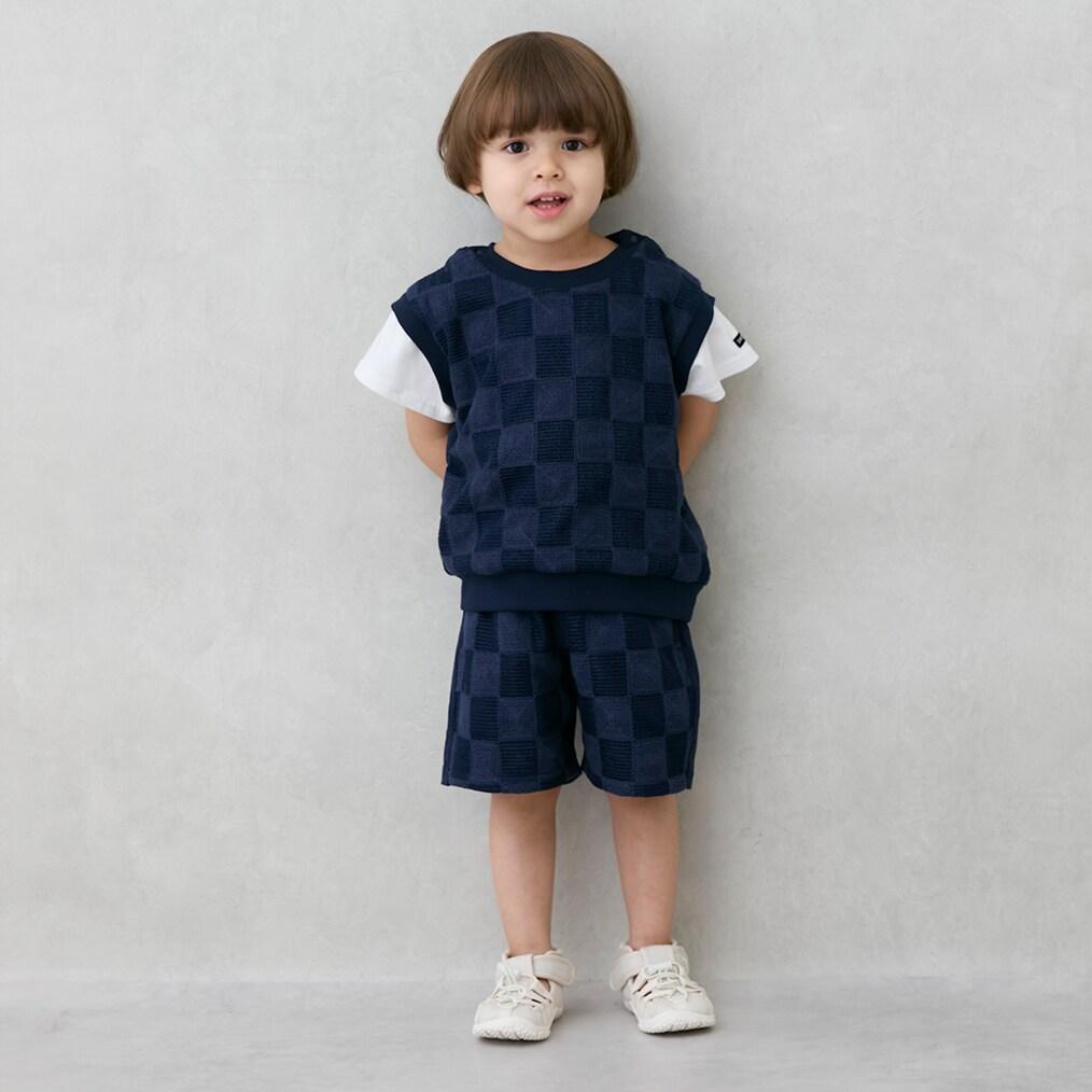 方形刺繡中褲