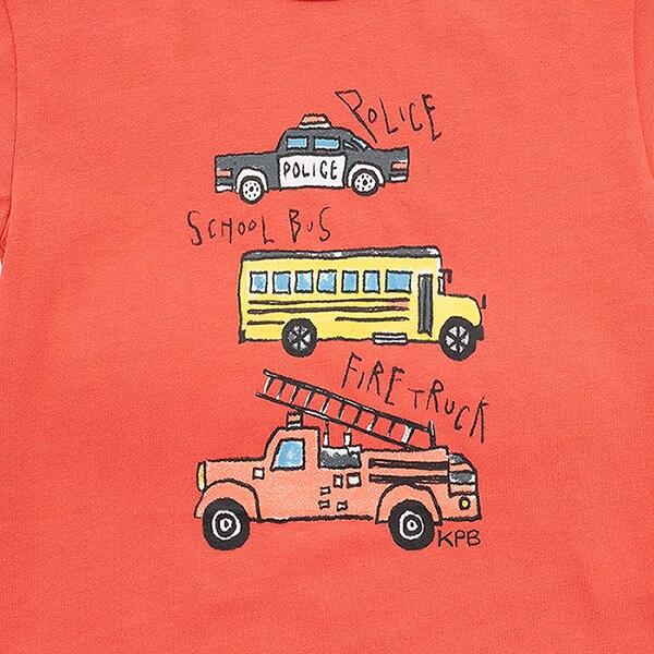 工程車輛印花短袖T恤