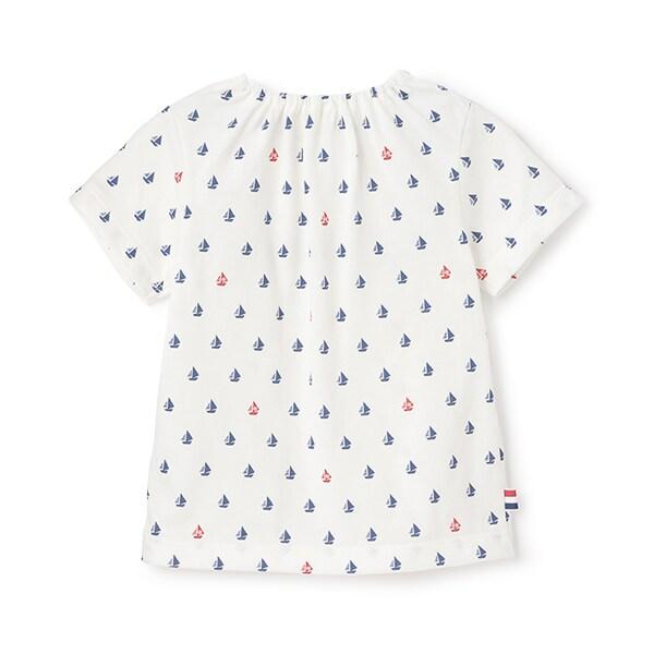 帆船印花短袖T恤