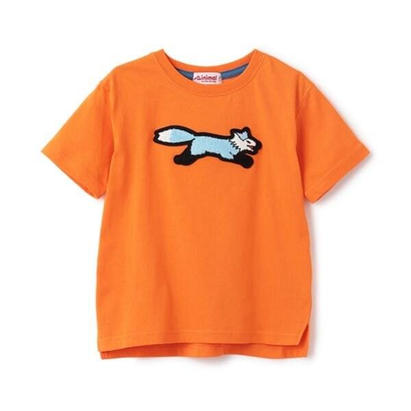 【the FOX】【防汙加工】毛圈繡貼布短袖T恤