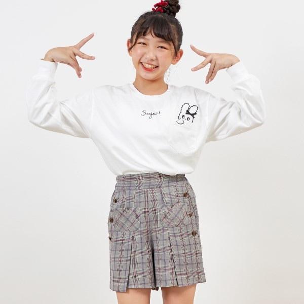 troislapins 兔子刺繡貼布長袖T恤(140~160)