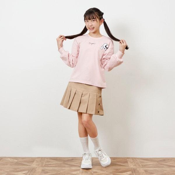 troislapins 兔子刺繡貼布長袖T恤(140~160)