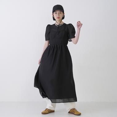 【LADIES】束身胸衣連衣裙套裝