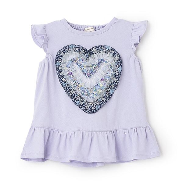 荷葉邊愛心無袖T恤