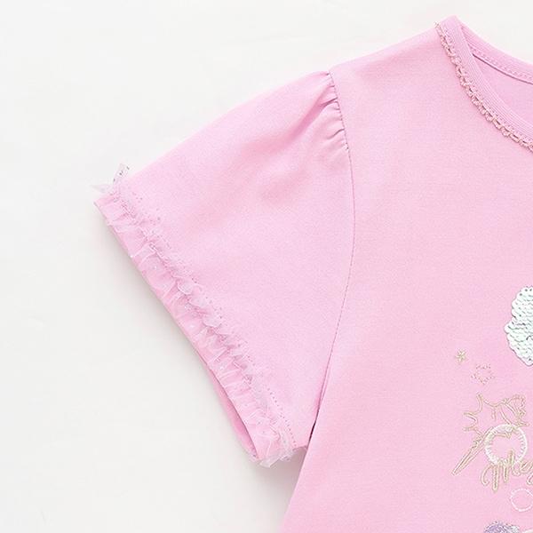 貝殼亮片短袖T恤