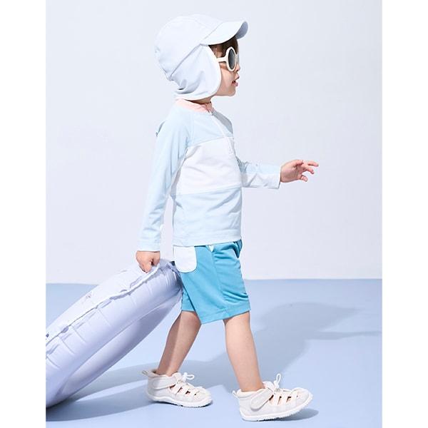 【SWIM】男童拼色套裝泳衣