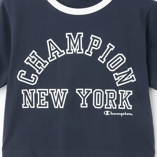 【Champion】【純棉100%】撞色邊短袖T恤