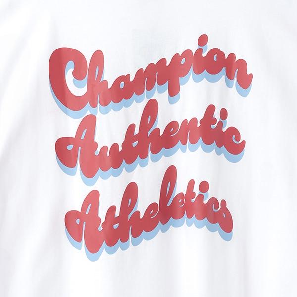 【Champion】【100%純棉】背部印花寬鬆短袖T恤