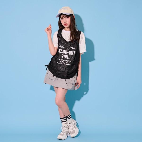 網紗長袖T恤套裝