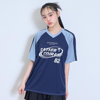 【LTXC】寬鬆網眼運動T恤