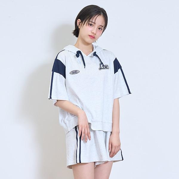 【LTXC】【GOODPRICE】【純棉100%】條紋連帽衛衣套裝