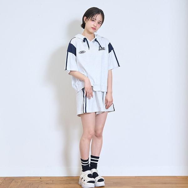 【LTXC】【GOODPRICE】【純棉100%】條紋連帽衛衣套裝