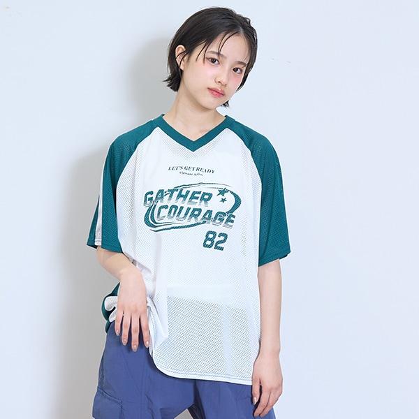 【LTXC】寬鬆網眼運動T恤