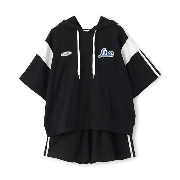 【LTXC】【GOODPRICE】【純棉100%】條紋連帽衛衣套裝