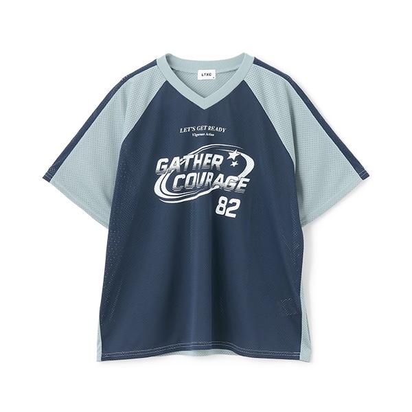 【LTXC】寬鬆網眼運動T恤