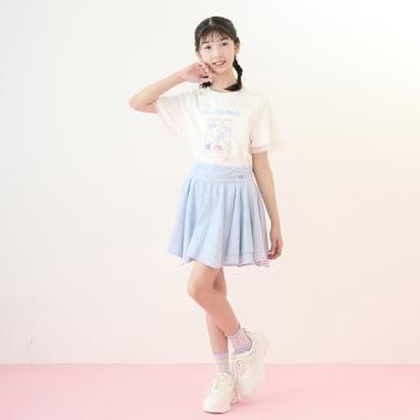 【Nico☆Puchi刊載】拼接材質不規則下襬裙褲