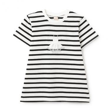 防汙/鏈環 閃亮圖案T恤(青少年)