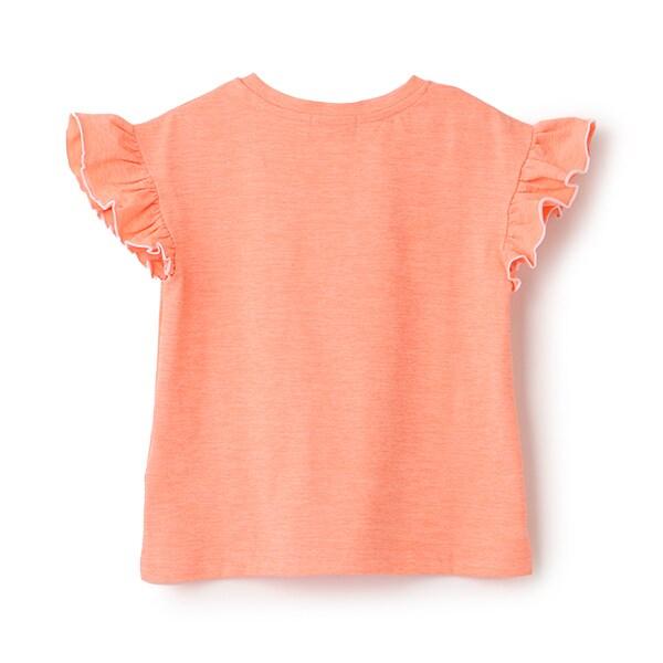 【接觸冷感】荷葉邊袖T恤