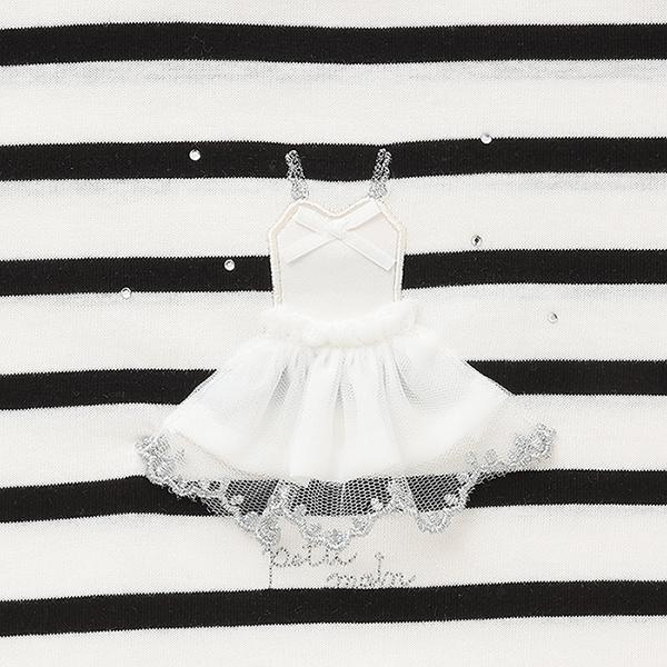 防汙/鏈環 閃亮圖案T恤(青少年)