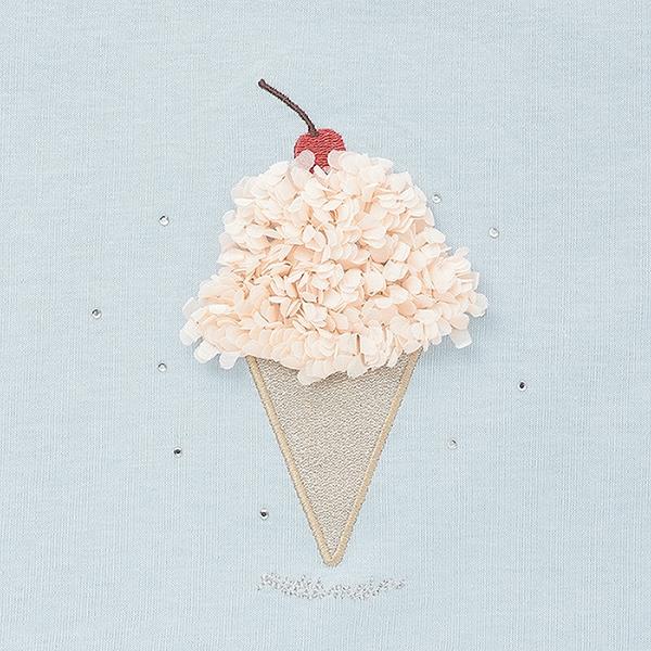 防汙/鏈環 閃亮圖案T恤(青少年)