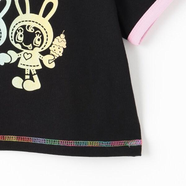 復刻♪ 彩虹貝莉醬拼色邊T恤