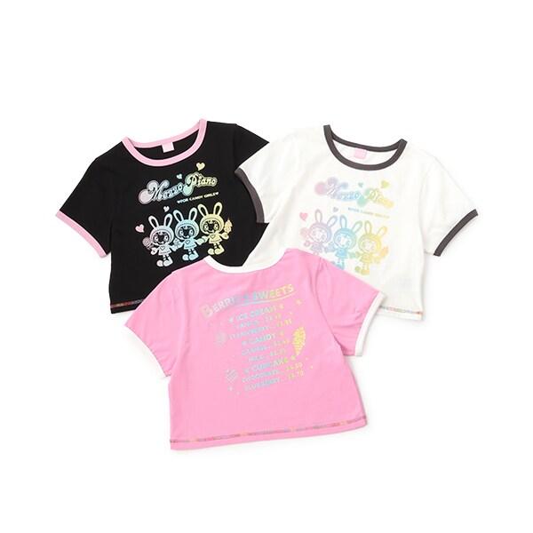 復刻♪ 彩虹貝莉醬拼色邊T恤