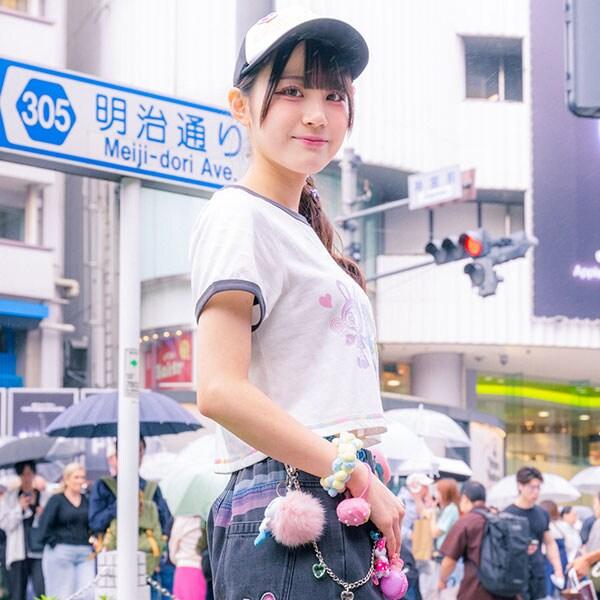 復刻♪ 彩虹貝莉醬拼色邊T恤