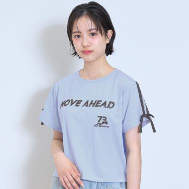 【LTXC】【吸水速幹/清爽】袖部蝴蝶結遊戲T恤