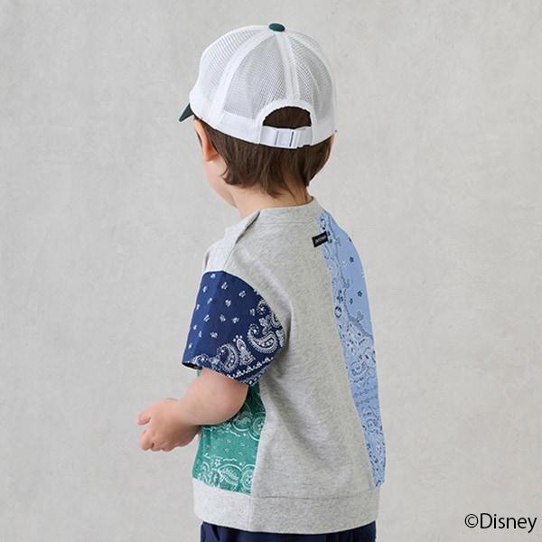 【《迪士尼》】拼接短袖T恤