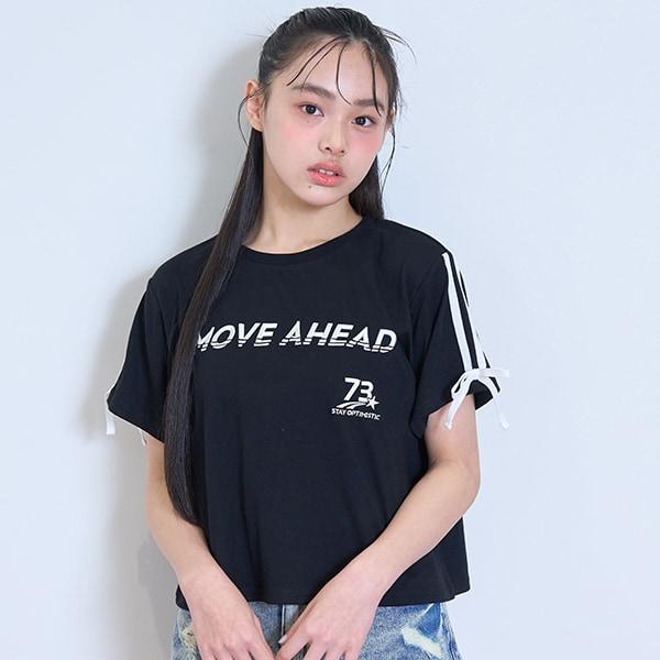 【LTXC】【吸水速幹/清爽】袖部蝴蝶結遊戲T恤