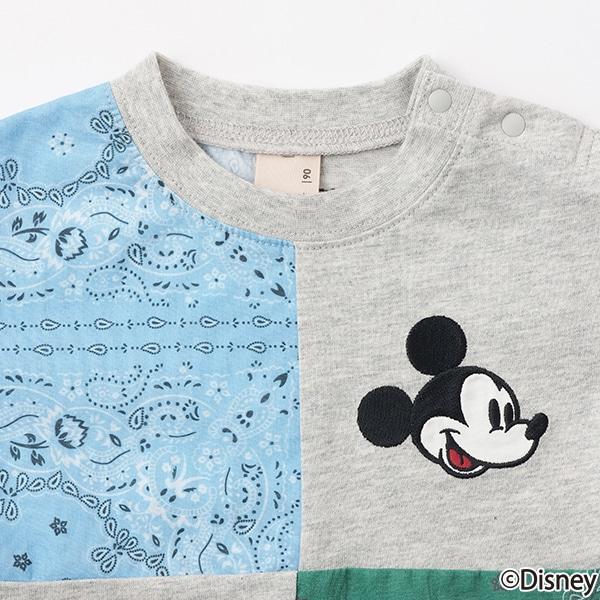 【《迪士尼》】拼接短袖T恤