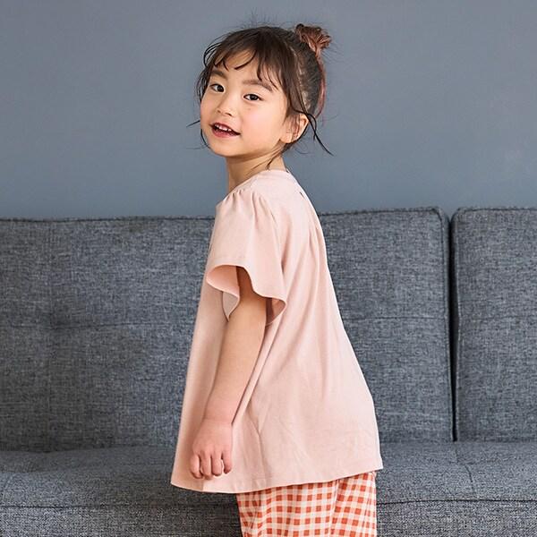 【純棉100%】【365D.】帶有小標誌的套頭衫