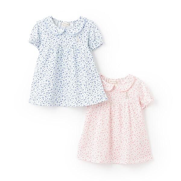 花卉圖案天竺短袖T恤