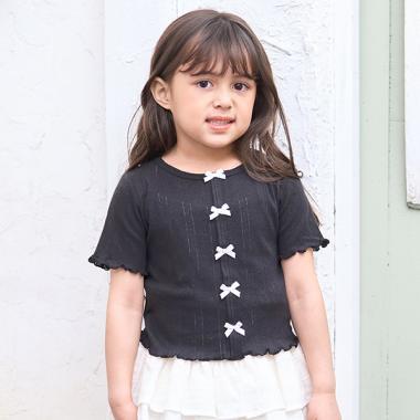 開衫風格蝴蝶結上衣