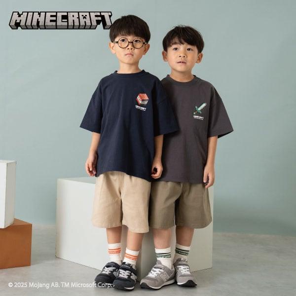 【人氣!】【マインクラフト】【爸爸同款】兒童武器圖案T恤