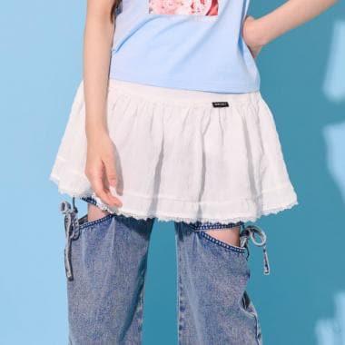 【Nico☆Petit刊載】【因大受好評再次到貨】層疊半身裙