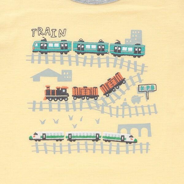 電車刺繡短袖T恤