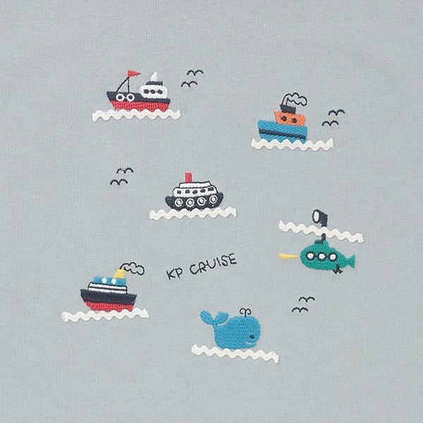 船圖案T恤